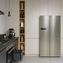 SideBySide Refrigerator 623Liters - SS mockup