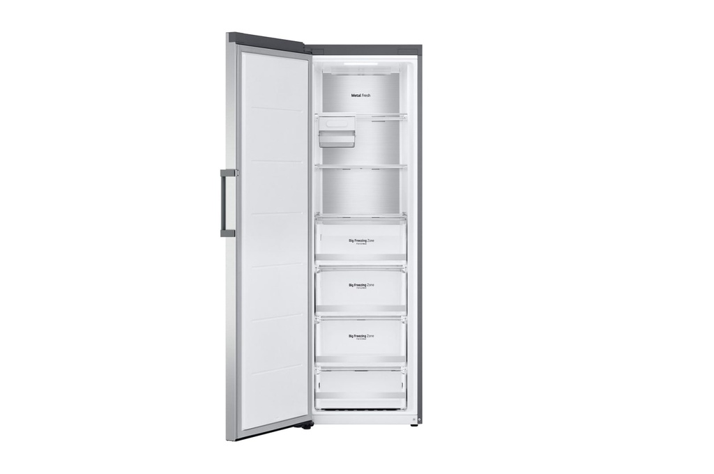 LG No Frost Upright Freezer Smart Inverter 355L Stainless Steel Finish