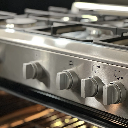 Gas Cooker 90cm with 2Fans 130Liters Cast Iron - Stainless Steel detail