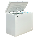 Chest Freezer 202L Glass White Door open