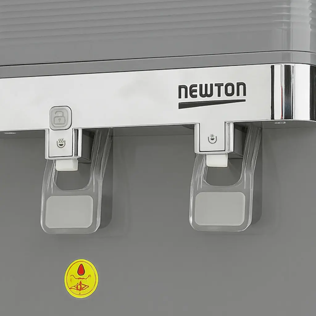 Water Cooler Table Silver Chrome