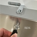 Refrigerator Nofrost 463Liter - SS fridge lock