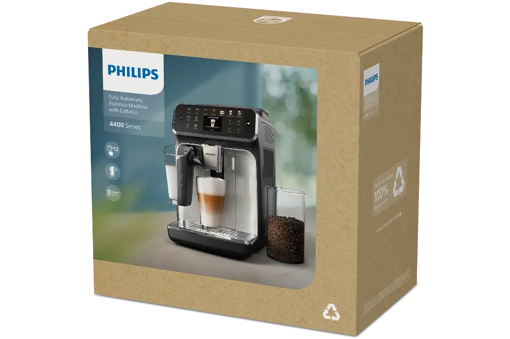 Philips Series 4400 Fully Automatic Espresso Machine 12مشروب