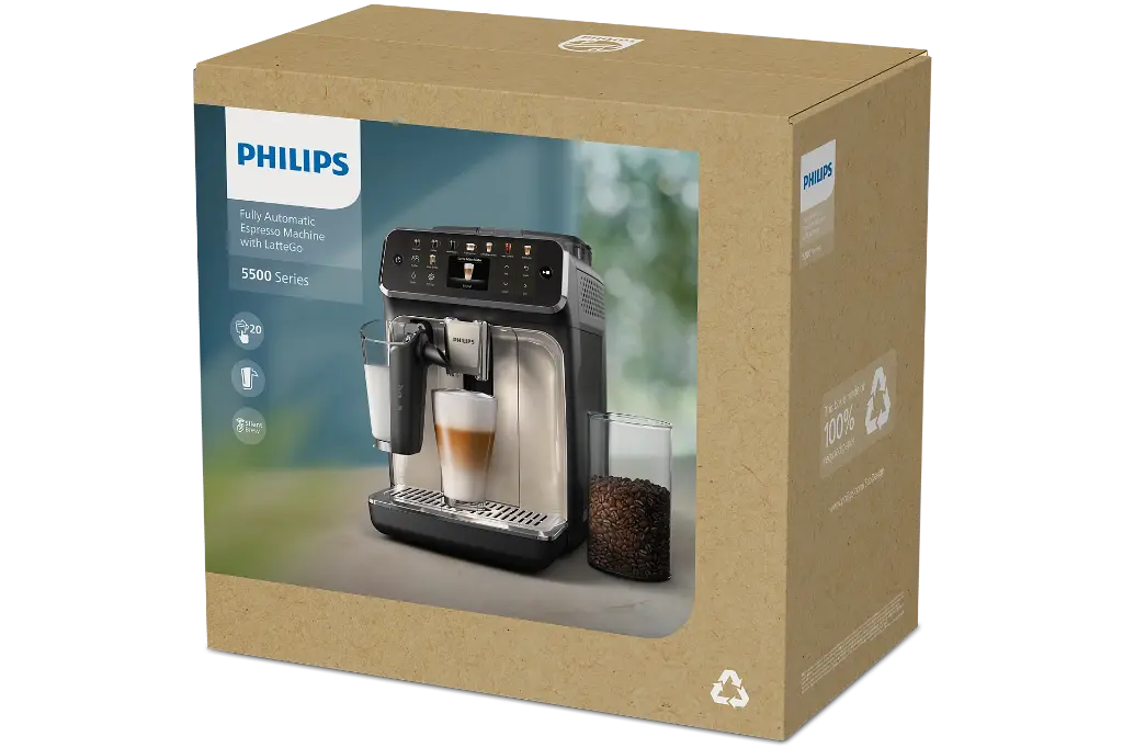 Philips Series 5500 Fully Automatic Espresso Machine 20 beverages