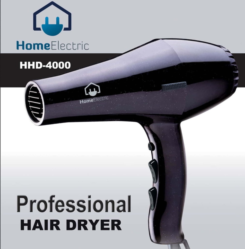 Home Electric Hair Dryer 2000W HHD4000