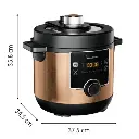 Moulinex 7.5Liter Electric Pressure Cooker Turbo Cuisine Maxi Fast Multi Cooker 1200W  (CE777G27)