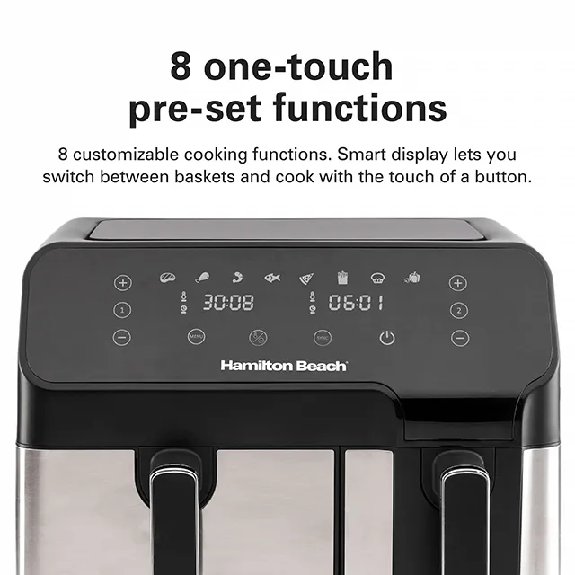 hamilton beach dual size air fryer 8.5l