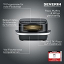 Severin 4L 2100W Multi-Function Air Fryer with Pizza Programs 
