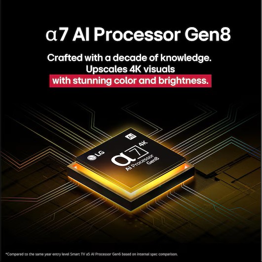 43" LG UHD 4k Smart TV 43 inch AI HDR10 webOS25 - UT85  (NEW)