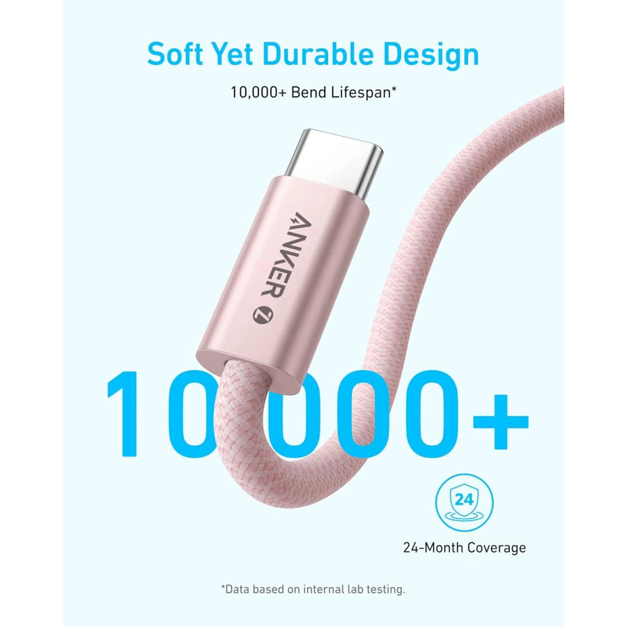 Anker Zolo USB-C to USB-C Cable 240W (6ft) - Black