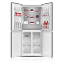 Metalux Refrigerator Four Door 442 Liter - Black Glass