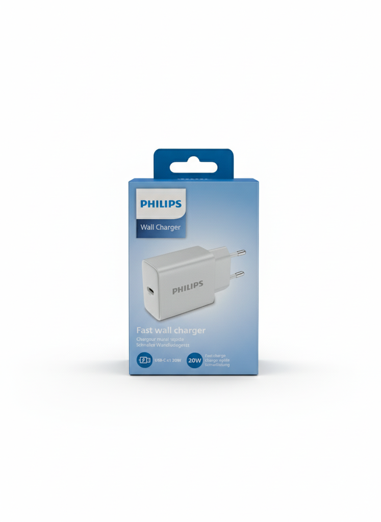 Phillips USB-C to US-C Cable 1m - Black (bb/00)