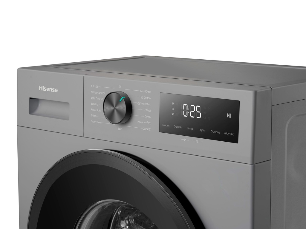 Hisense Washing Machine 7kg A+++ Silver BigDoor (WF1i7022BT) [0VAT]