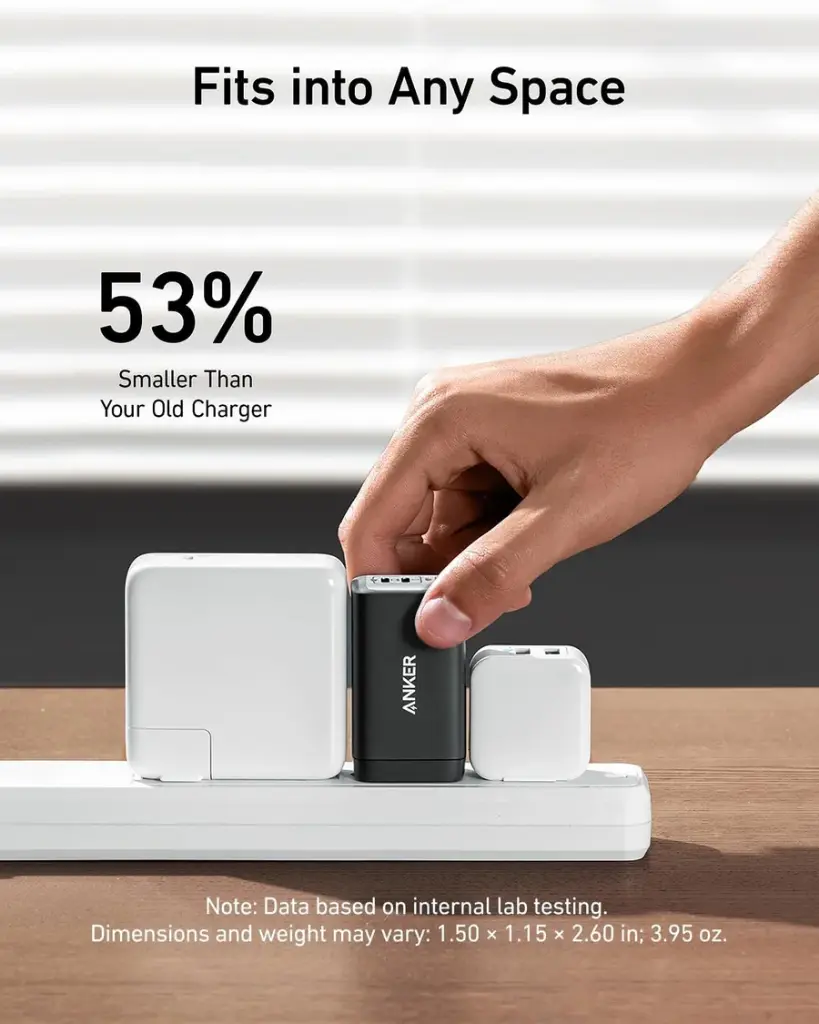 Anker 735 Charger 65W 3-Port Fast Charge
