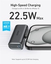 Anker Nano Power Bank (22.5W, Built-In USB-C Connector) - Black