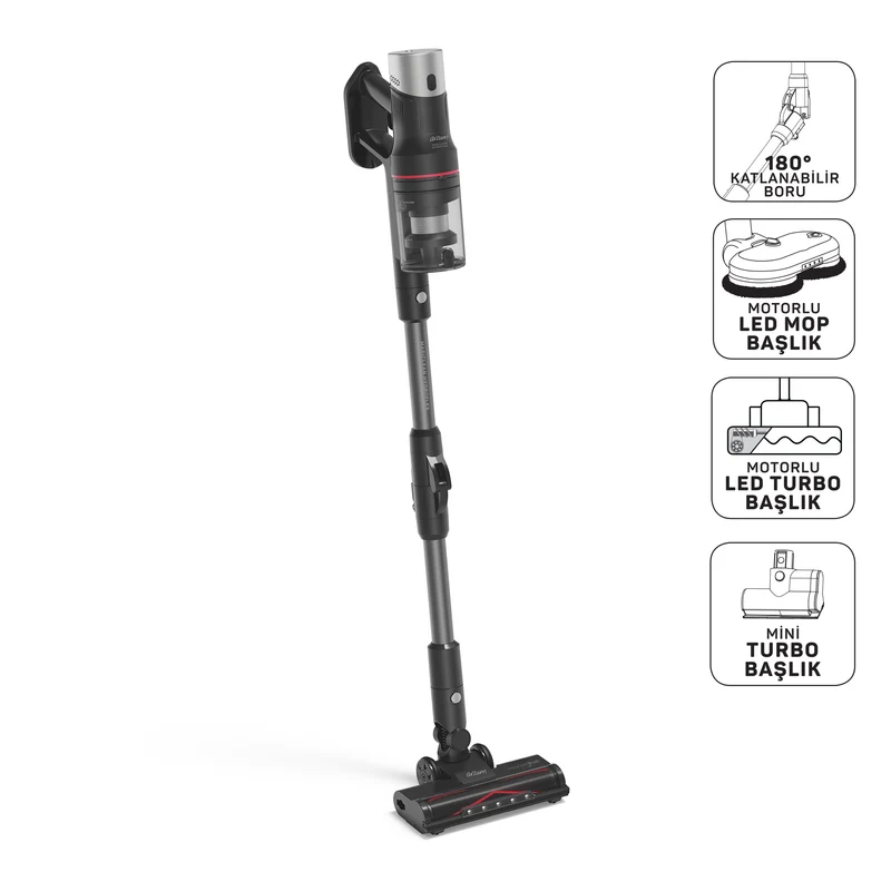 Arzum MagiClean HydroFlex Cordless Stick Vacuum Cleaner with Vacuuming & Mopping Function