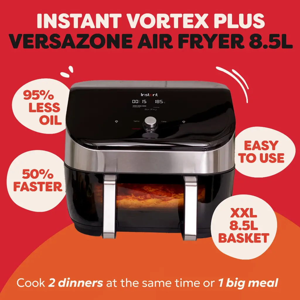 INSTANT Pot Air Fryer 8.5L Vortex VersaZone Clear