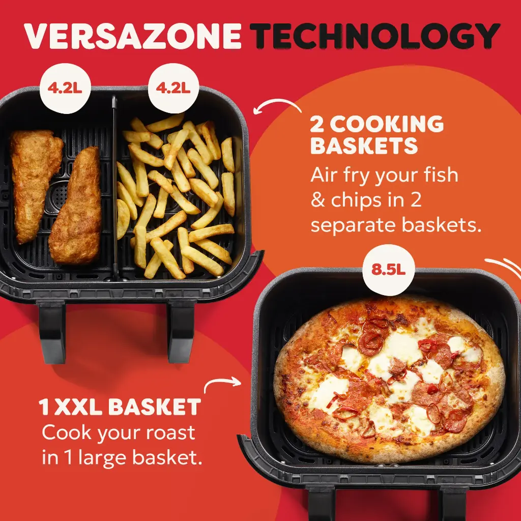 INSTANT Pot Air Fryer 8.5L Vortex VersaZone Clear