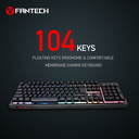 FanTech Soldier Gaming Keybaord  With Colored LED lights Black