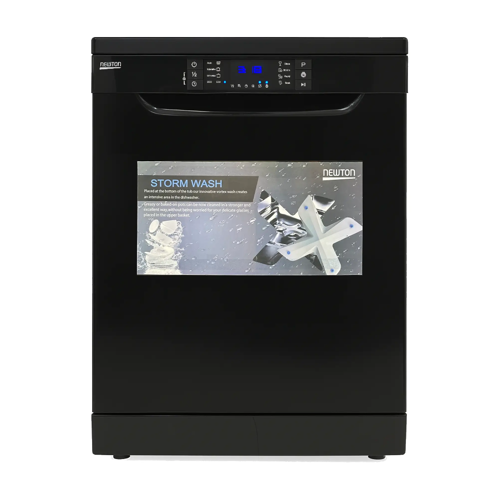 Dishwasher 9Prog 3Basket Vortex Black Newton