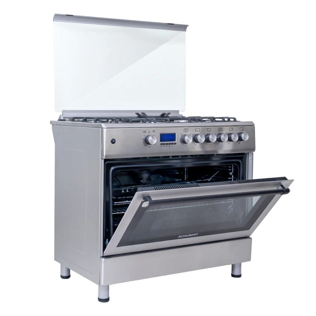 Schubert Gas Cooker 90cm with Fan - Stainless Steel (NEW)