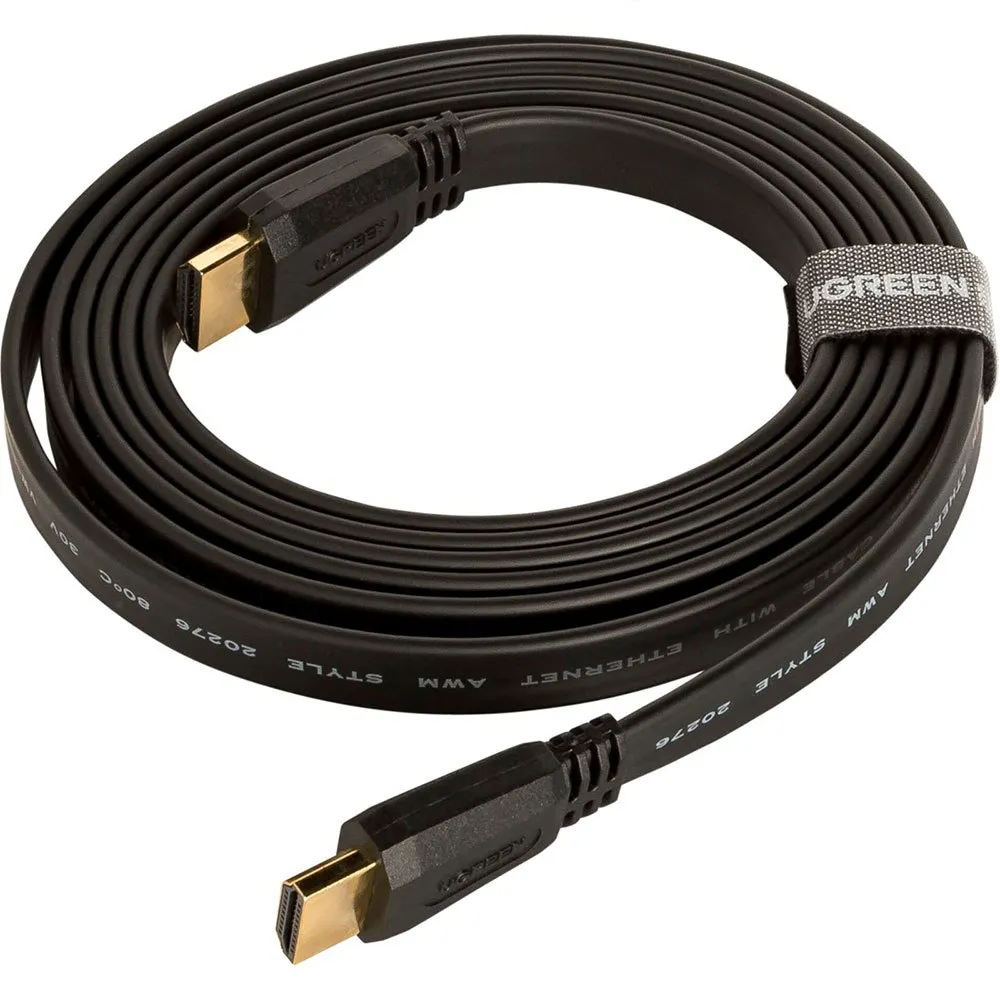 UGreen 2m HDMI2.0 Flat Cable - Black