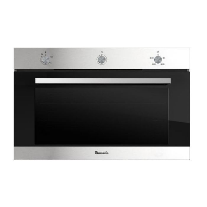 Blumatic 90cm built in Gas Oven 1 Convection Fans - Stainless steel