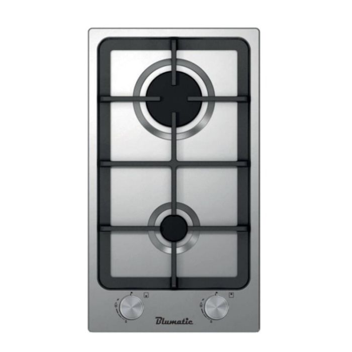 Blumatic Hob 30cm 2Burners Full Safety Stainless steel