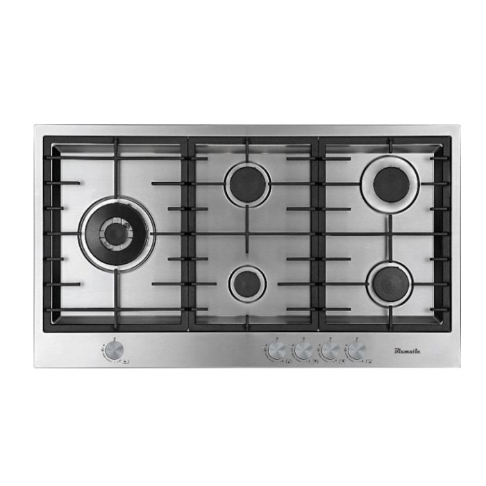 Blumatic Hob 90cm 5Burners Full Safety Stainless steel Flush