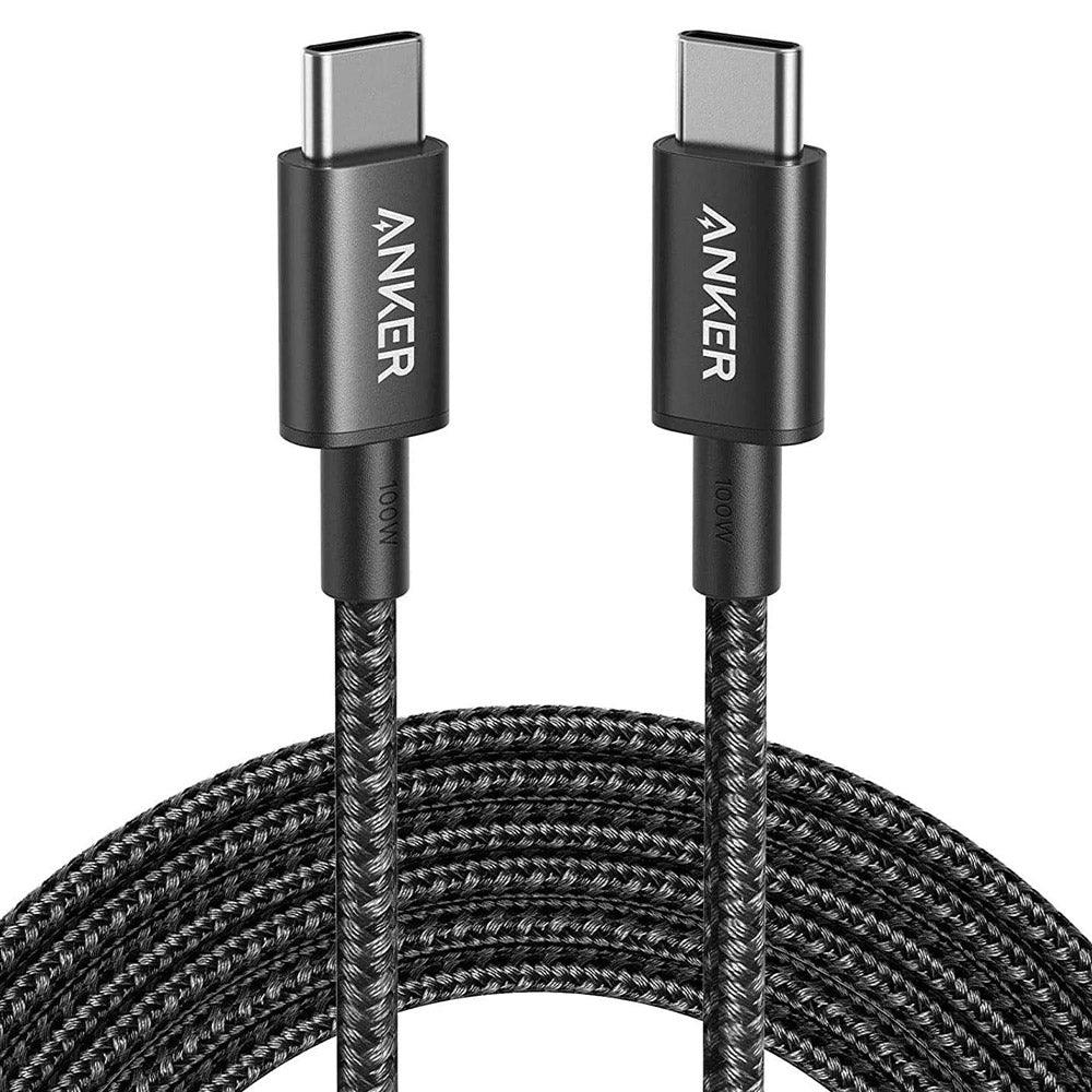 Anker PowerLine Nylon USB-C to USB-C Cable (6ft) - Black