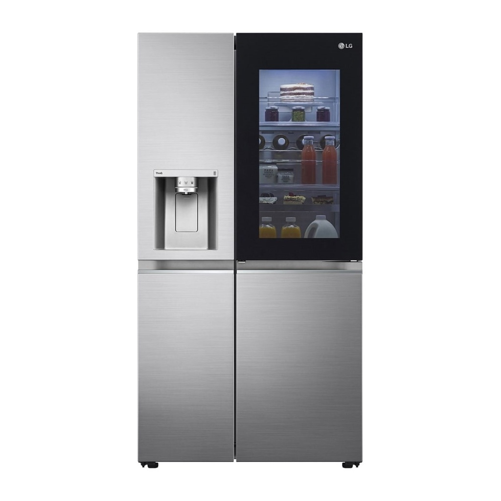 LG Refrigerator InstaView SideBySide 674Liter UVnano ThinQ - Silver (NEW)