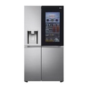 LG Refrigerator InstaView SideBySide 674Liter UVnano ThinQ - Silver (NEW)