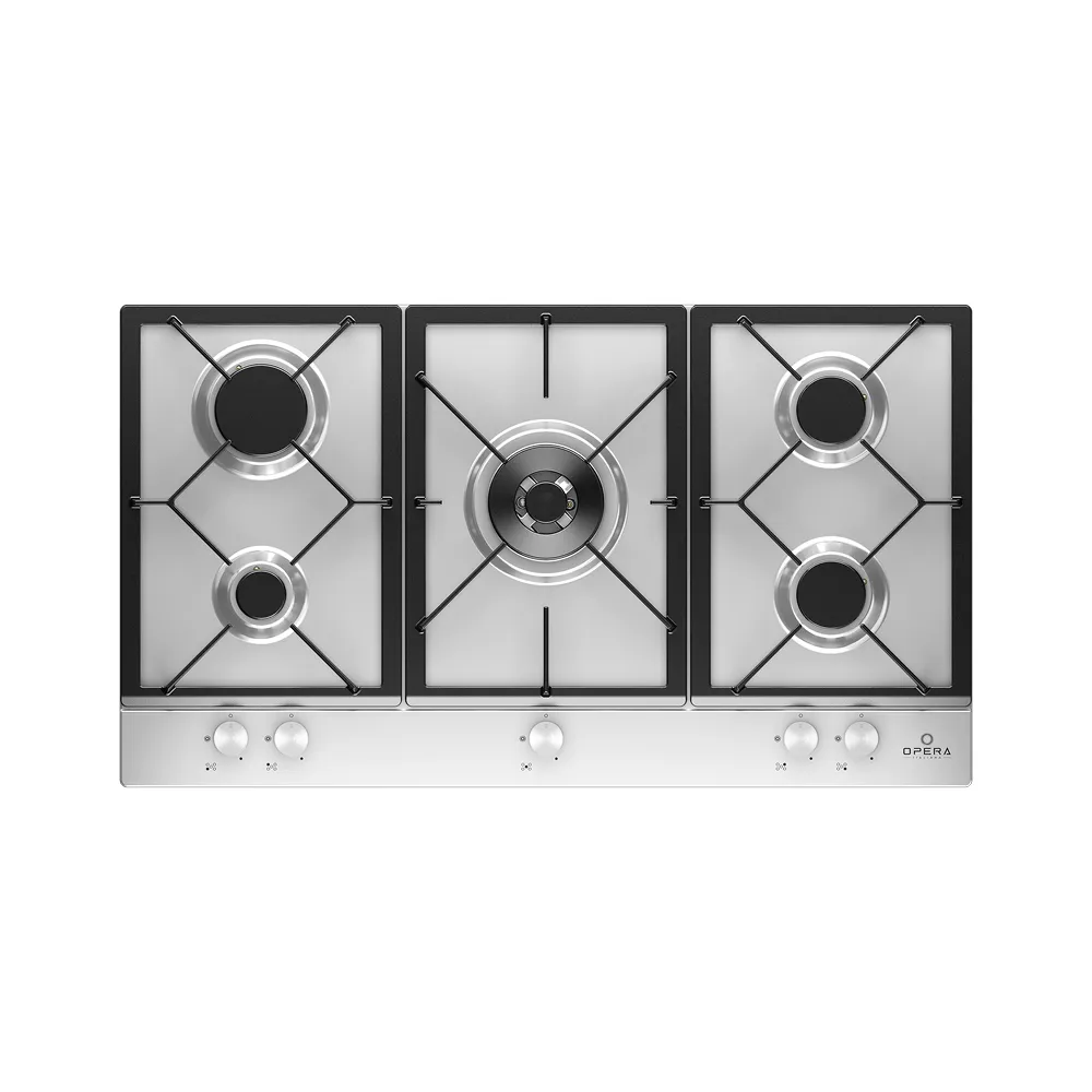 Opera Hob 90cm 5 Burners Cast Iron Full Safety (NEW)