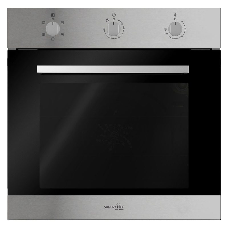 SuperChef Built-in Oven 60cm with Fan Electric Inox