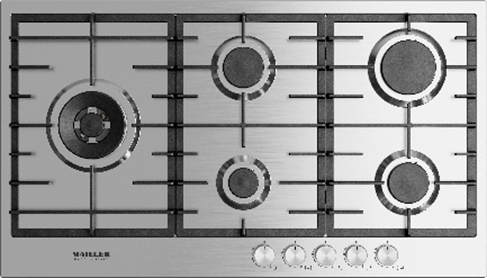 Maieler Built-in Hob 90cm Inox تيربو جانبيه