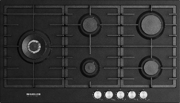 Maieler Built-in Hob 90cm Black تيربو جانبيه