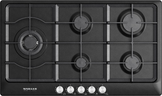 Maieler Built-in Hob 90cm Black تيربو جانبيه