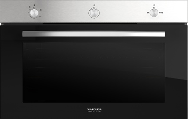 Maieler Built-in Oven Gas 90Cm 1 Fan 120L Inox