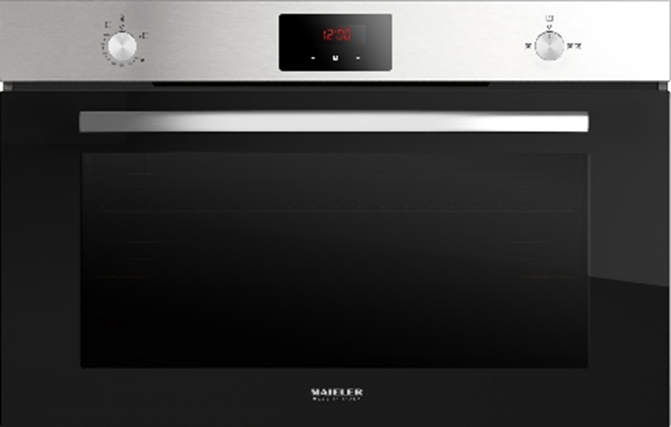 Maieler Digital Built-in Oven Gas 90Cm 2 Fan 120L Inox