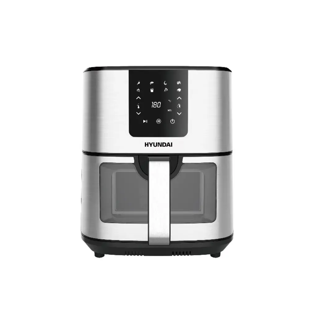 Hyundai Air Fryer 9Liters 1700W seethru -Steel (HY-AF46)