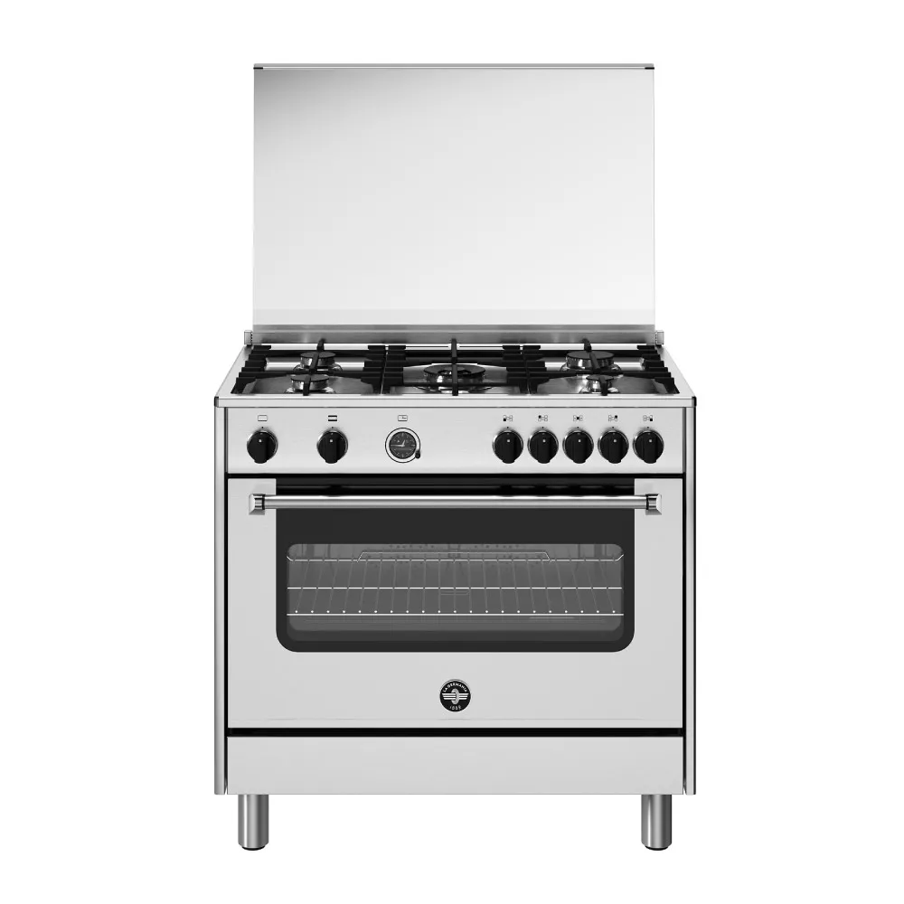 Lagermania Gas Cooker 5 Burners Full Safety - Stainless Steel AMS95C81CX
