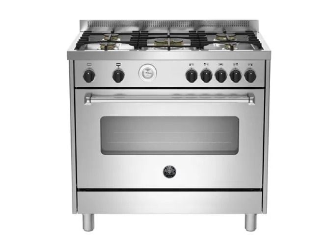 Bertazzoni Gas Cooker 5 Burners Full Safety - Stainless Steel