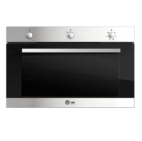 A-TEC Built-in Oven 90cm 2Fans 120L Inox E (NEW)