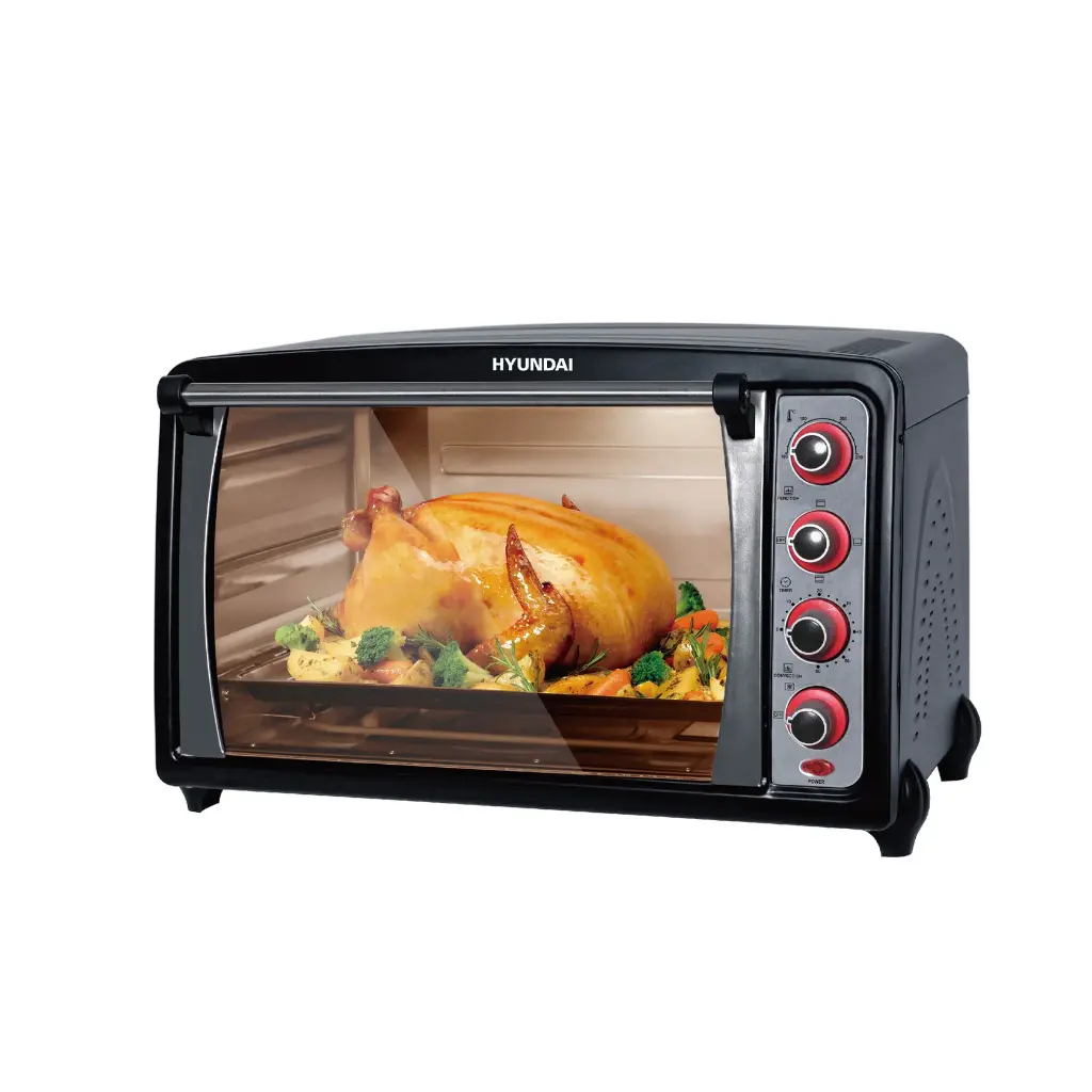 Hyundai electric oven 70 liters - black 