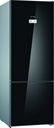 BOSCH Combi Refrigerator 505Liter- Black Glass <70cm>