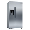 Bosch Side By Side Refrigerator 610Liter 90.8cm  Ice&Water Dispenser - Stainless Steel
