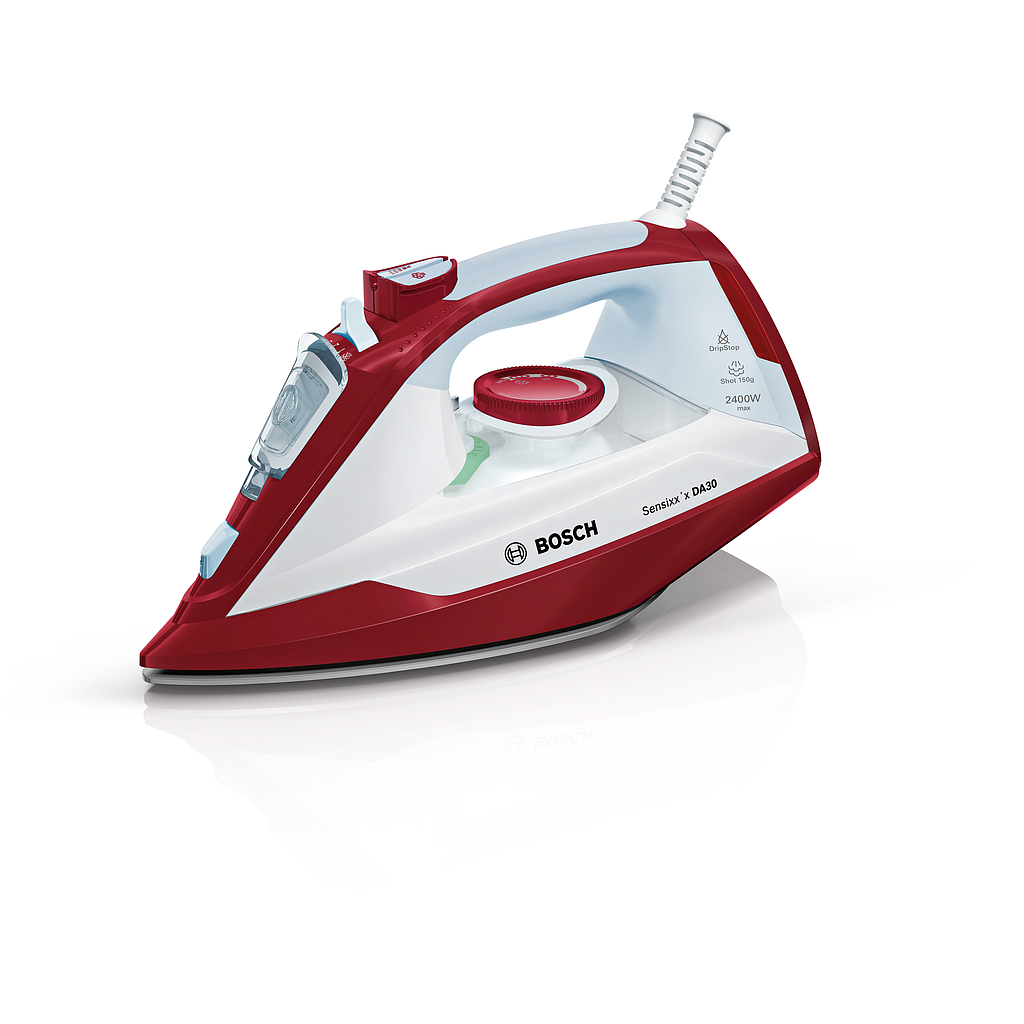 Bosch Steam Iron Shot of Steam 150 gr 2400W Red+White