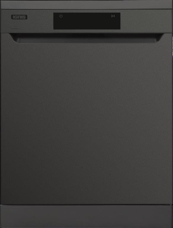 Ignis Dishwasher 10 programs 6 sprays Dark Steel