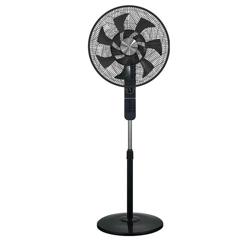 tekmaz stand fan 14 blade 18" - black