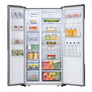 Hisense Refrigerator Side by Side 508L Black